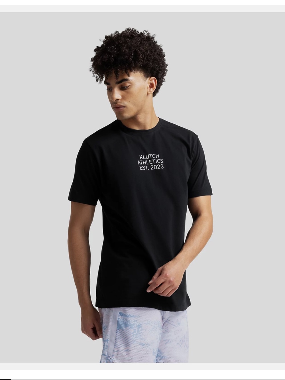 NWT New Balance KLUTCH Men's Black Graphic Tee, Size small